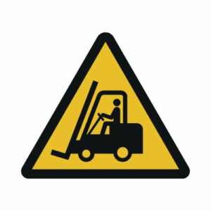 Warnung vor Flurförderzeugen