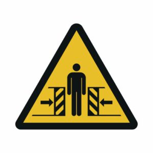 Warnung vor Quetschgefahr