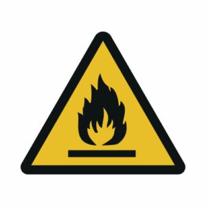 Warnung vor feuergefährlichen Stoffen