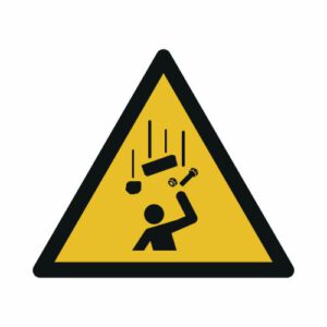 Warnung vor herabfallenden Gegenständen