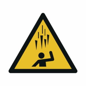 Warnung vor herabfallenden Eiszapfen