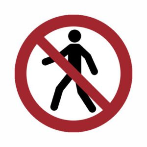 Verbotszeichen - Für Fußgänger verboten
