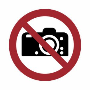 Verbotszeichen - Fotografieren verboten
