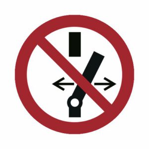 Verbotszeichen - Schalten verboten