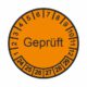 Mehrjährige Prüfetiketten Geprüft Hinweisschild - Mehrjährige Prüfetikette, Geprüft orange